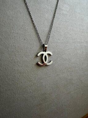 Vintage C Necklace - Silver Dainty Chain - 20" Chain - Everyday Necklace - Y2K